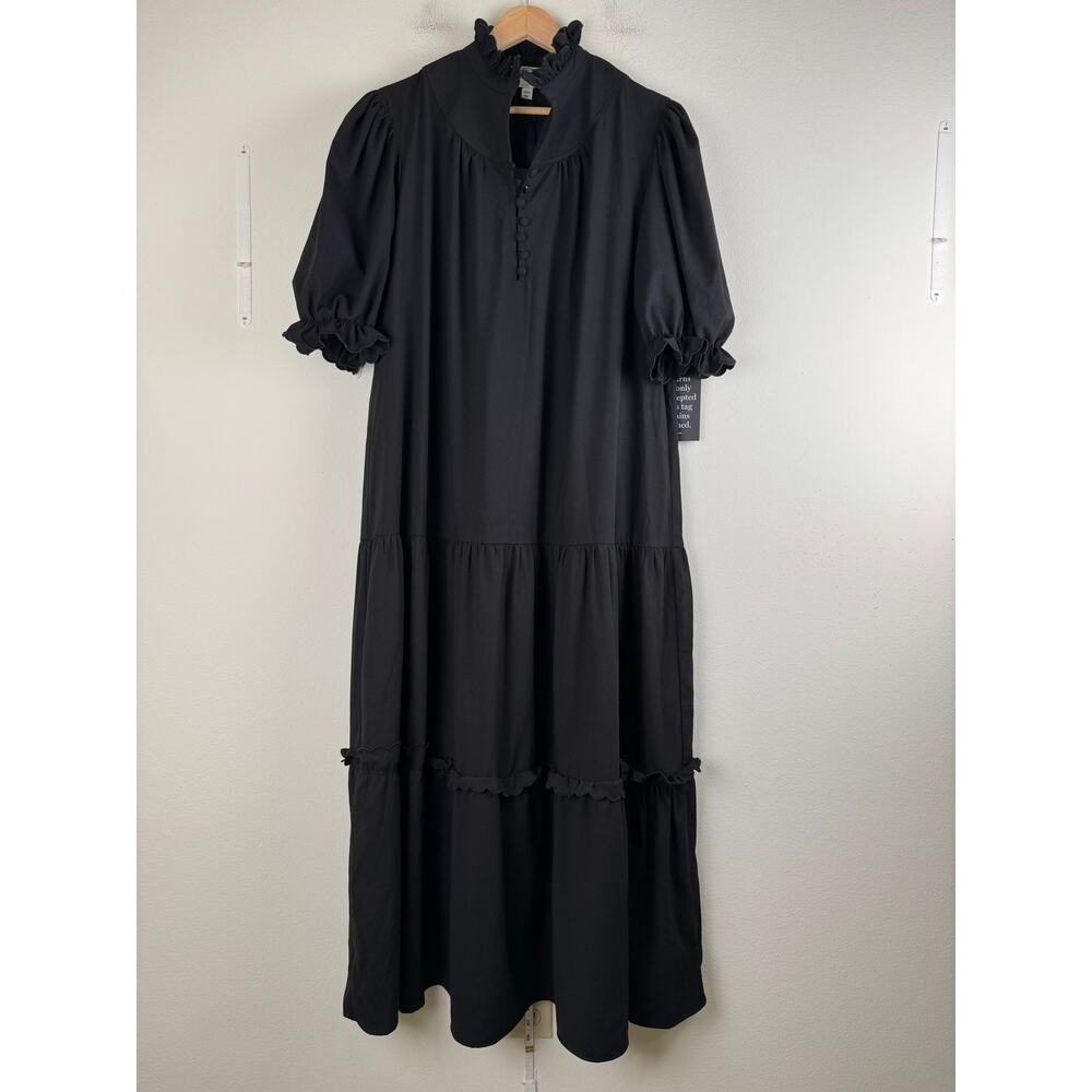 NWT Tuckernuck Pomander Place Selena Maxi Dress Black XXXL 18 - Picture 7 of 15